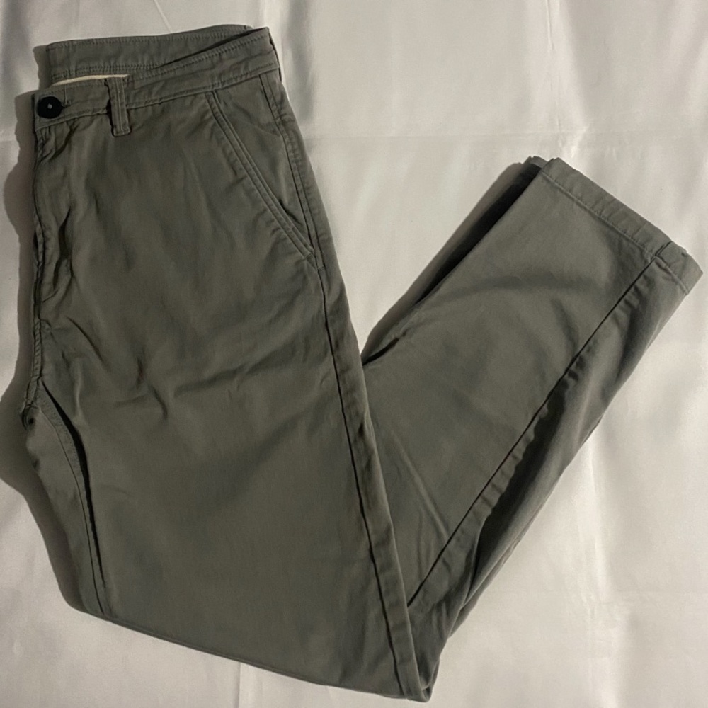 Zara Men's Olive Green Chinos